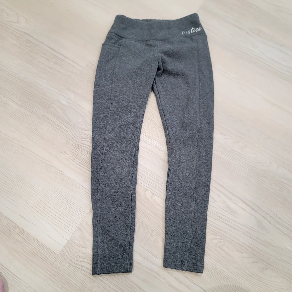 JUSTICE Bundle Of 3 Cozy Winter Fall Leggings Size 8